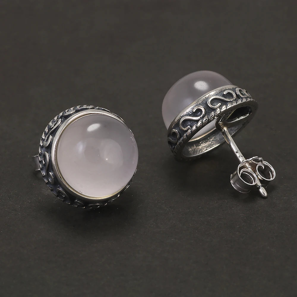 Chalcedony Moonveil Earrings