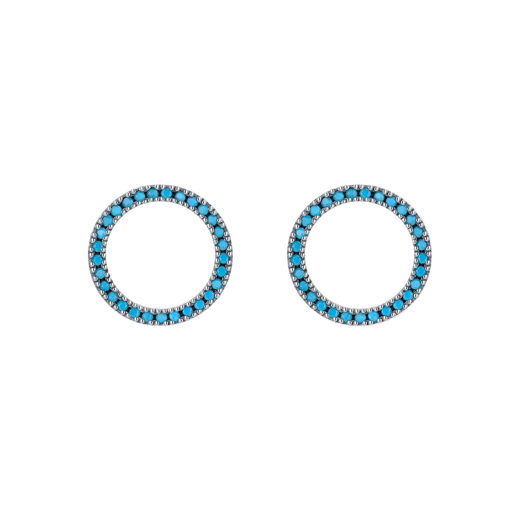 Turquoise Orbit Studs