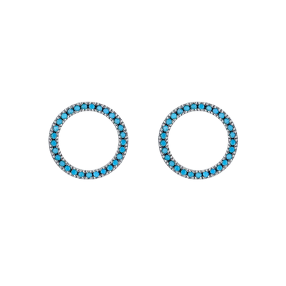 Turquoise Orbit Studs
