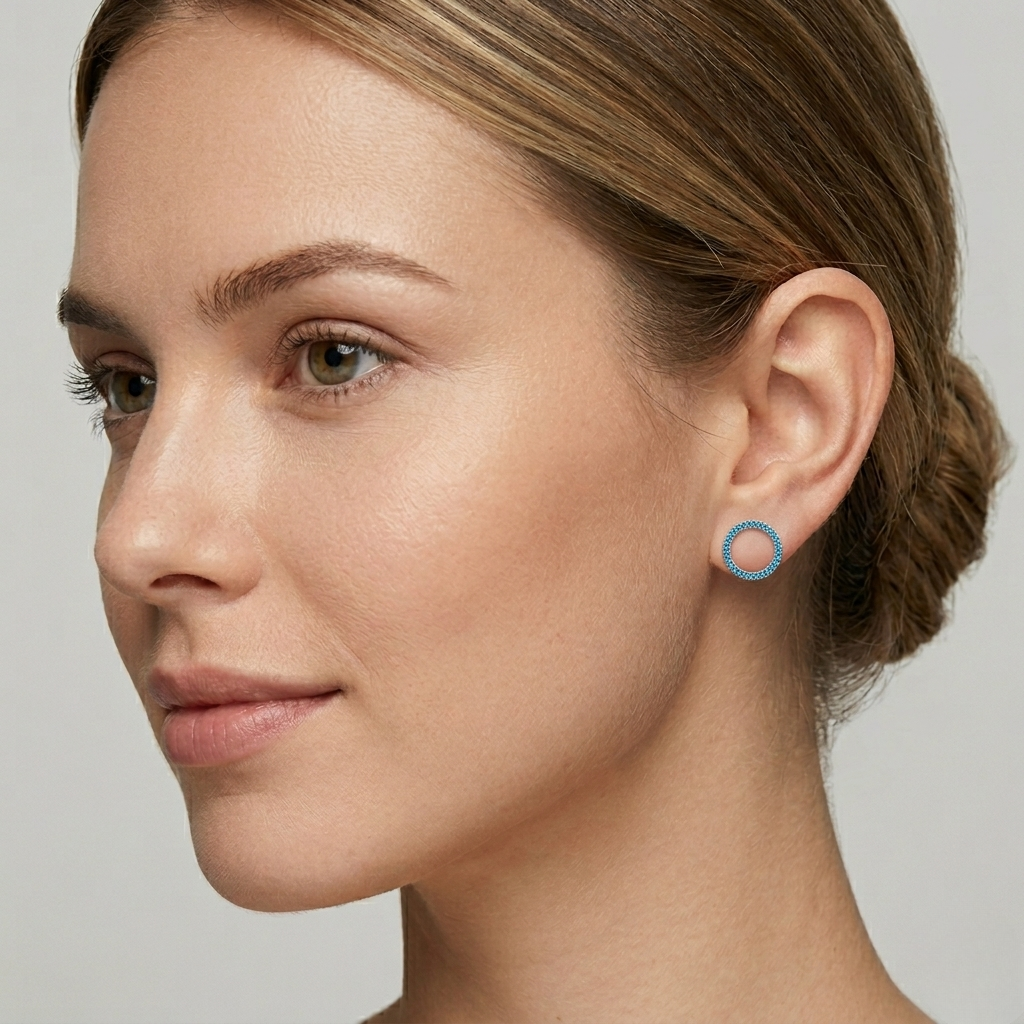 Turquoise Orbit Studs