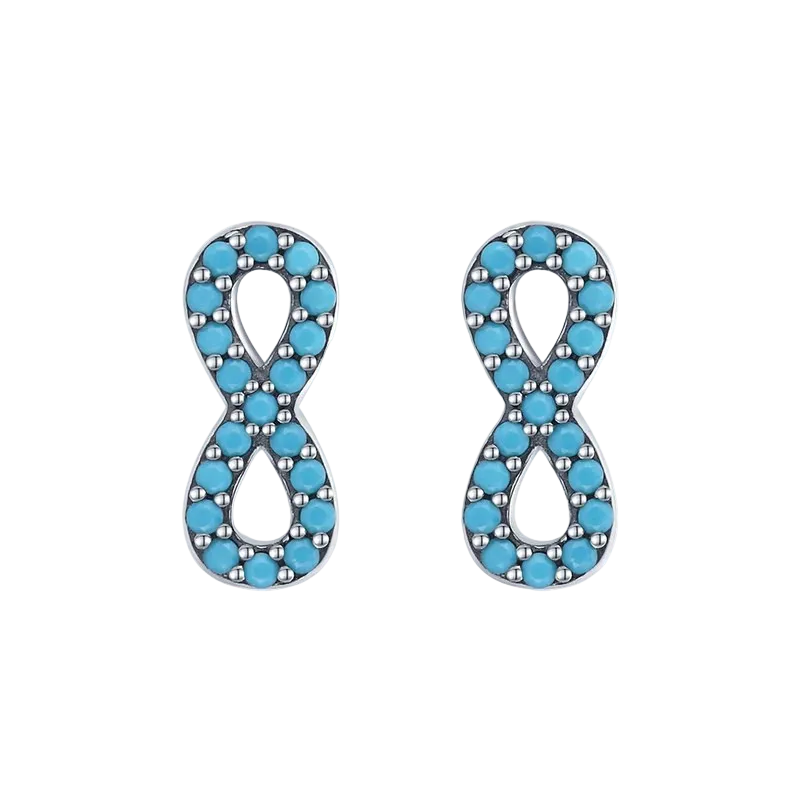Turquoise Infinity Studs