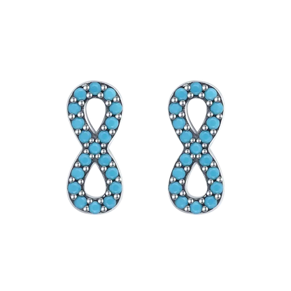 Turquoise Infinity Studs