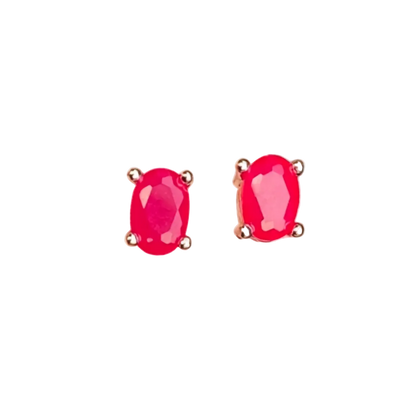 Ruby Glow Studs