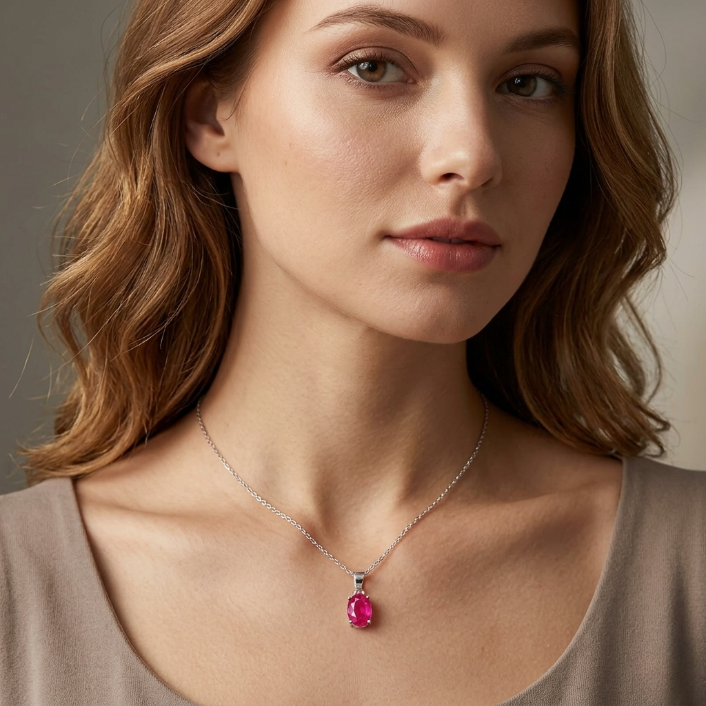 Ruby Bloom Pendant