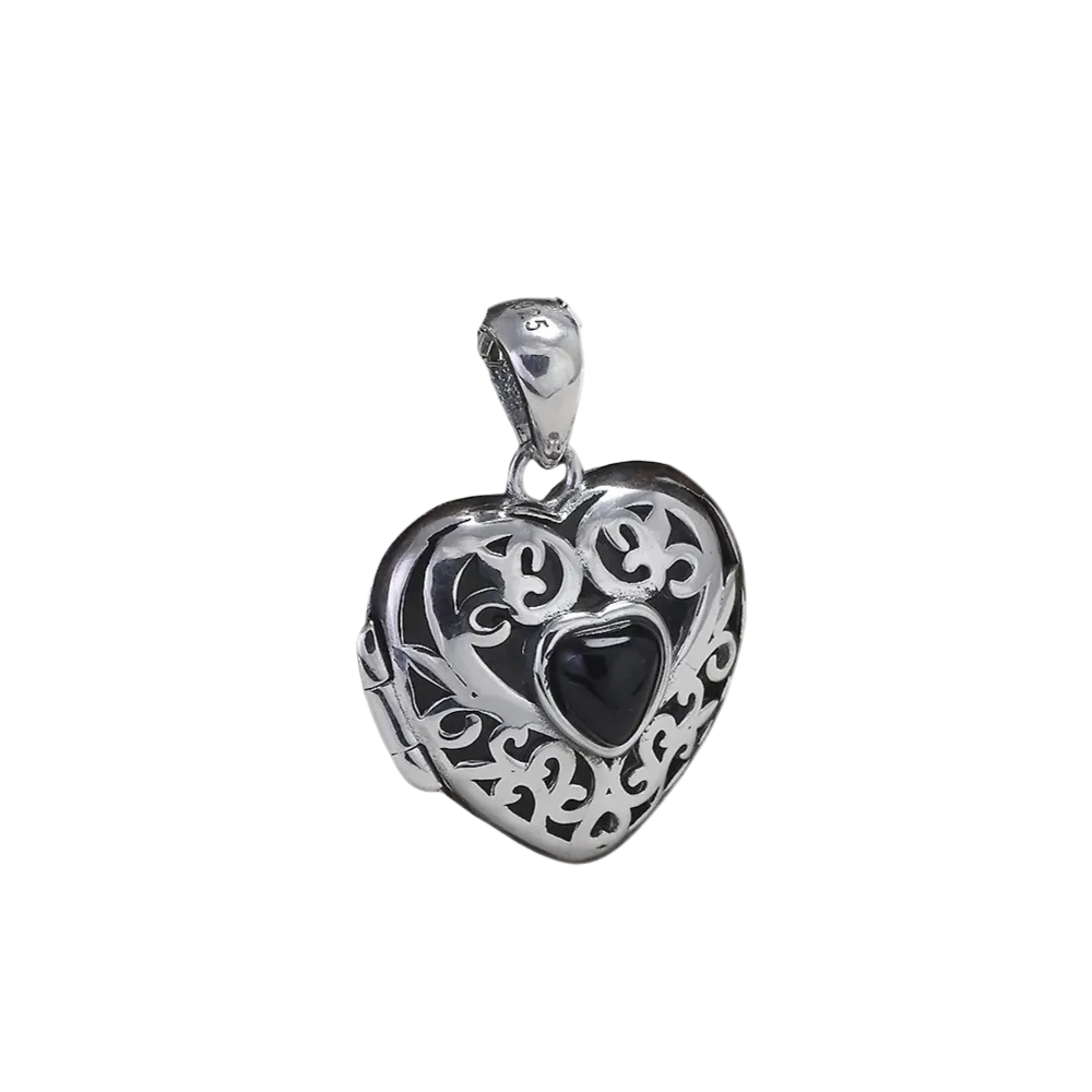 Midnight Filigree Heart