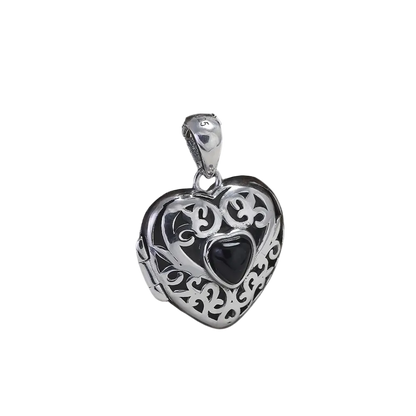 Midnight Filigree Heart