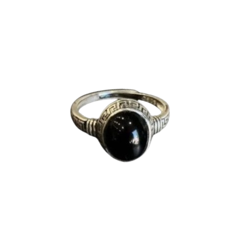 Black Agate Sentinel Ring