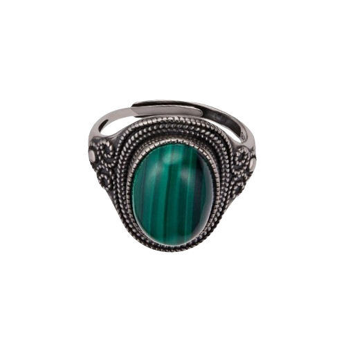 Verdant Echo Malachite Ring