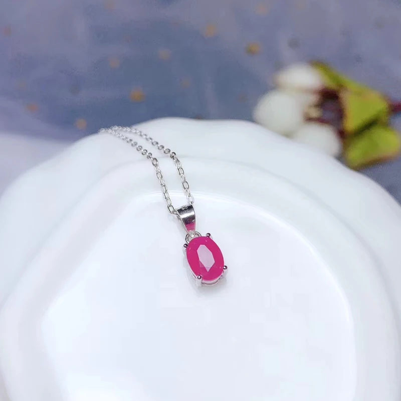 Ruby Bloom Pendant