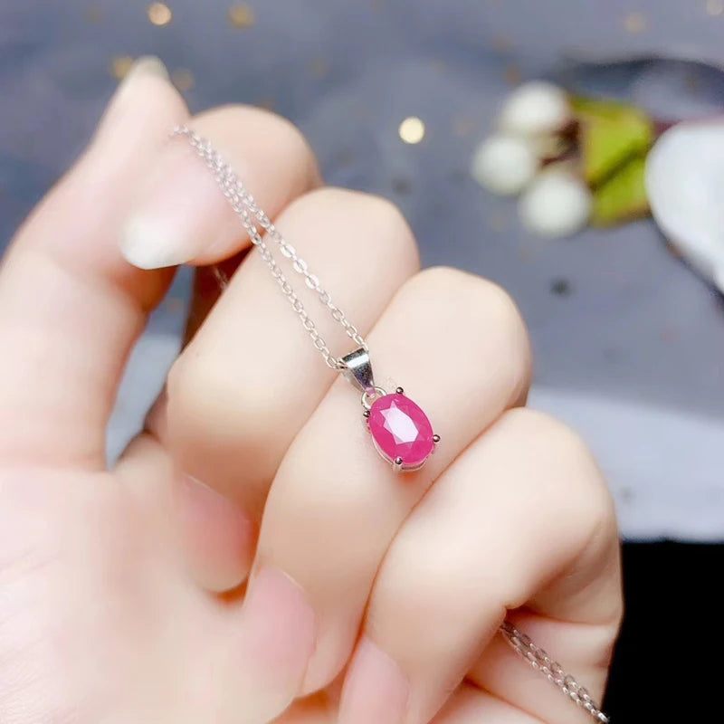Ruby Bloom Pendant
