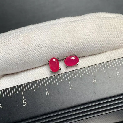 Ruby Glow Studs