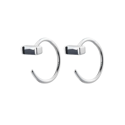 Obsidian Glow Hoops