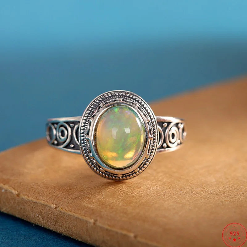 Aurora Opal Ring