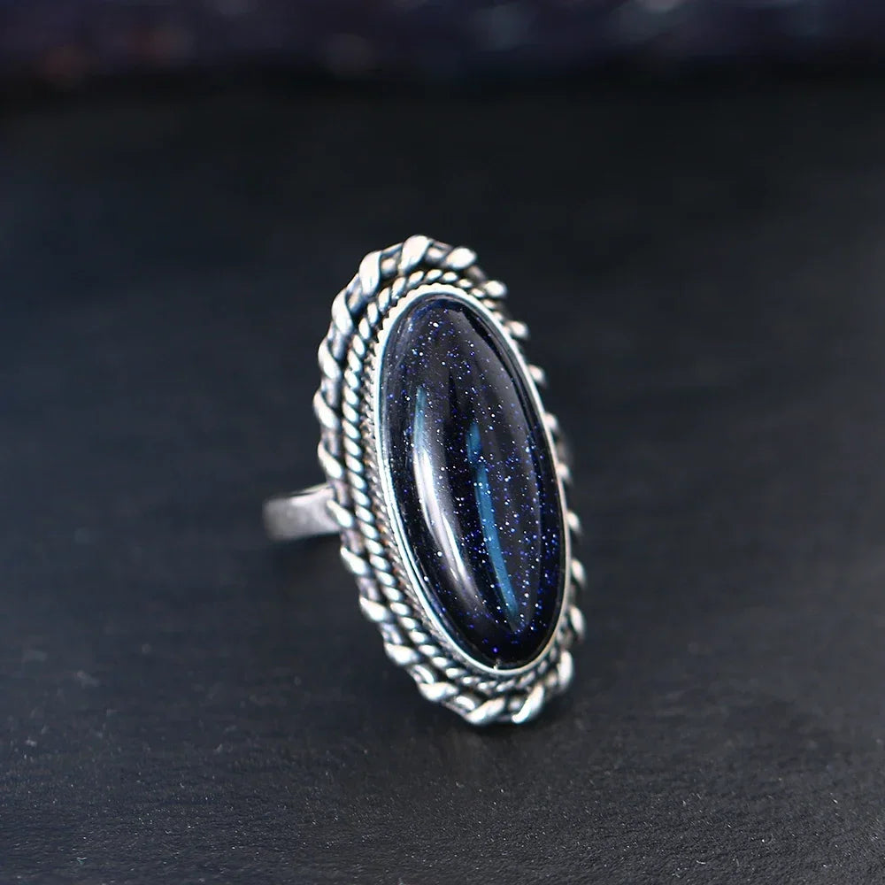 Blue Sunstone Muse Ring