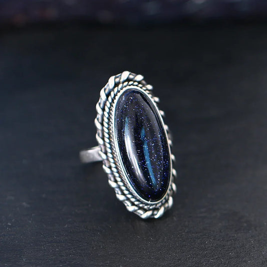 Blue Sunstone Muse Ring