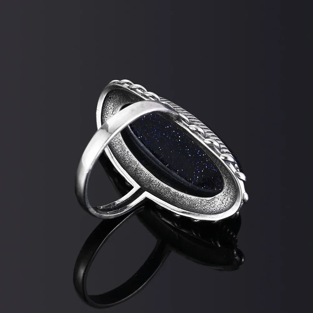 Blue Sunstone Muse Ring