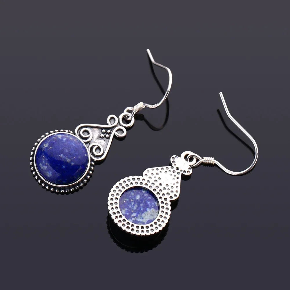 Lapis Lazuli Celestial Ornate Earrings