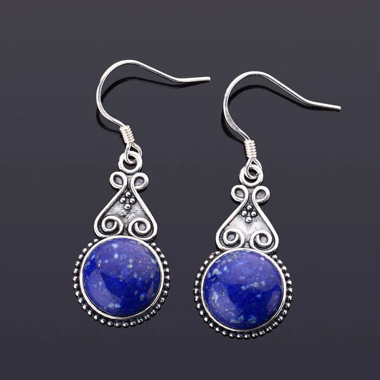 Lapis Lazuli Celestial Ornate Earrings