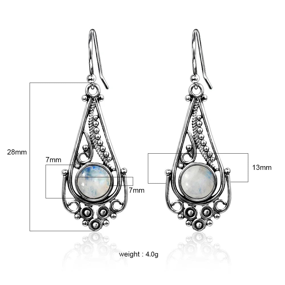 Moonstone Muse Earrings