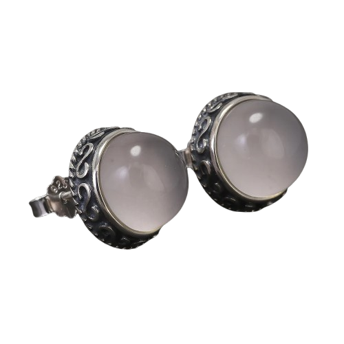 Chalcedony Moonveil Earrings