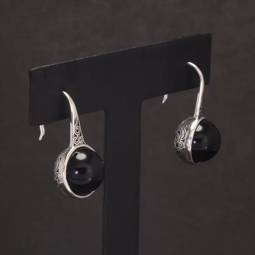 Onyx Eclipse Earrings