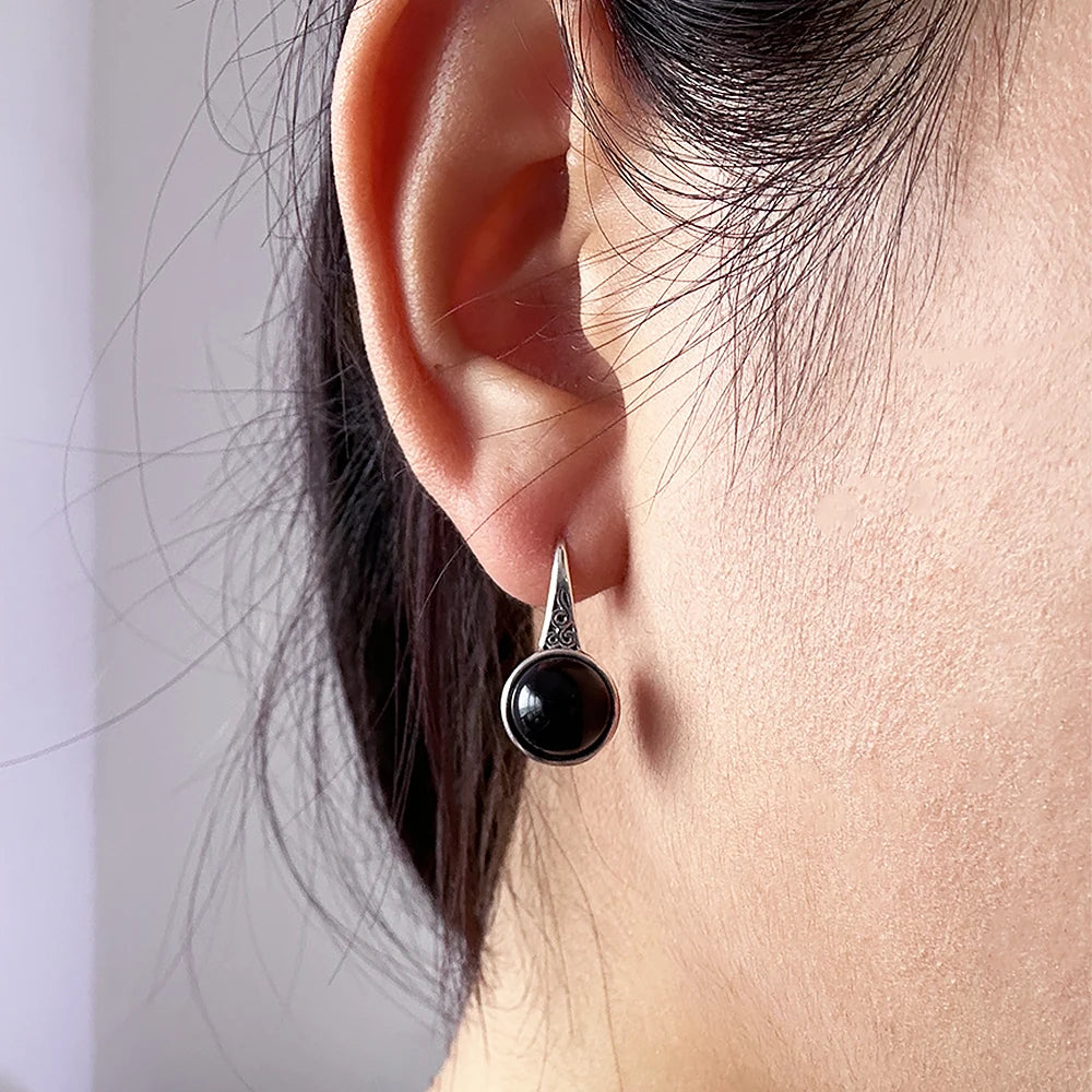 Onyx Eclipse Earrings