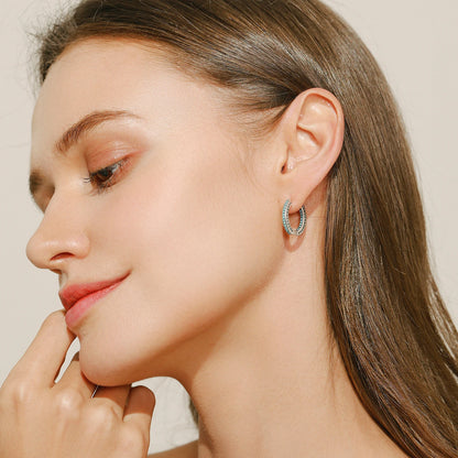 Turquoise Hoops