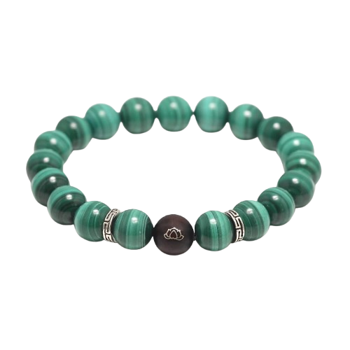 Malachite Lotus Bracelet