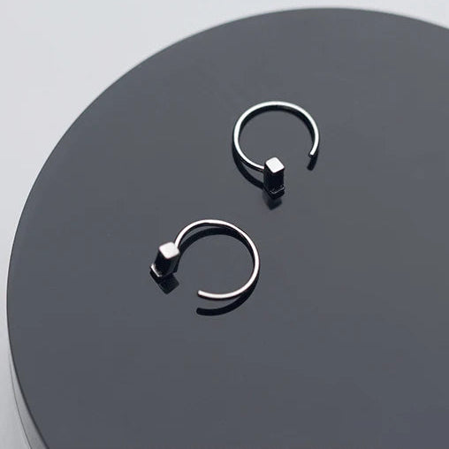 Obsidian Glow Hoops