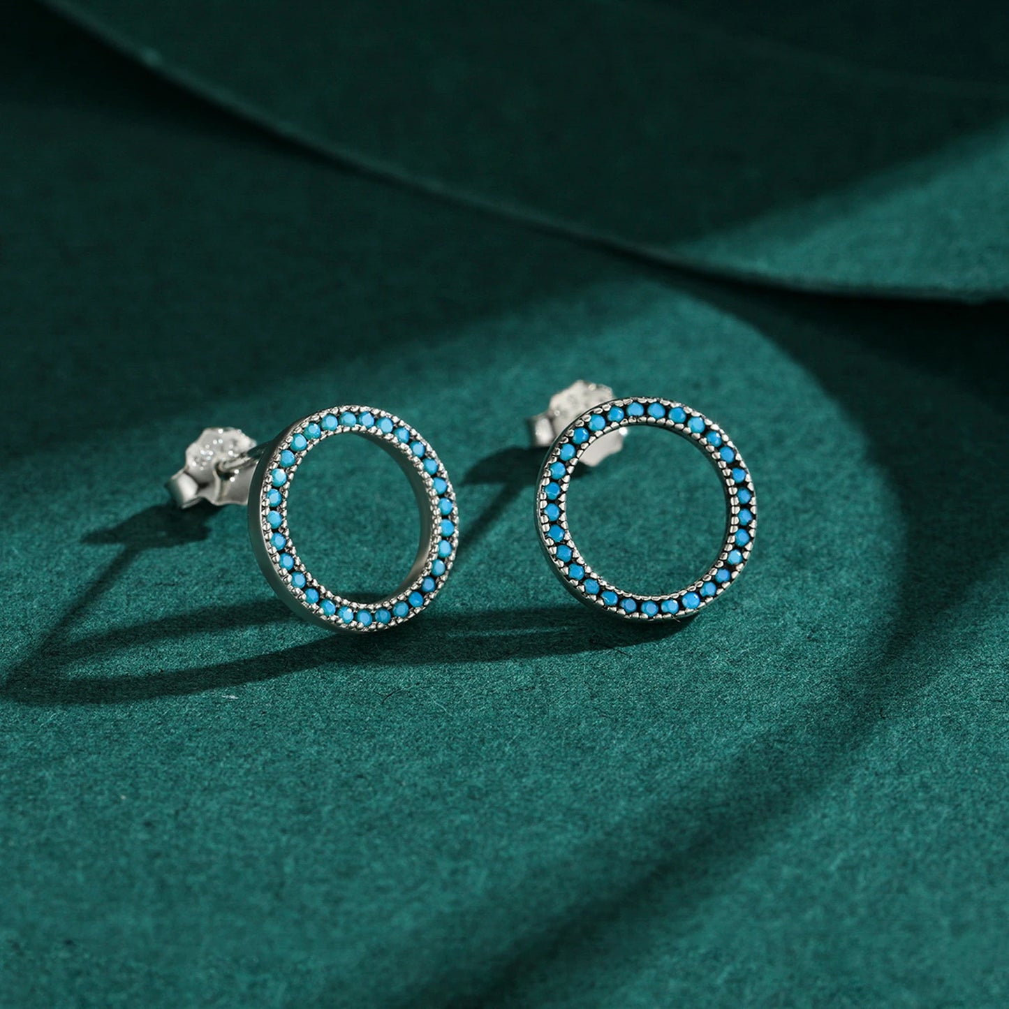 Turquoise Orbit Studs