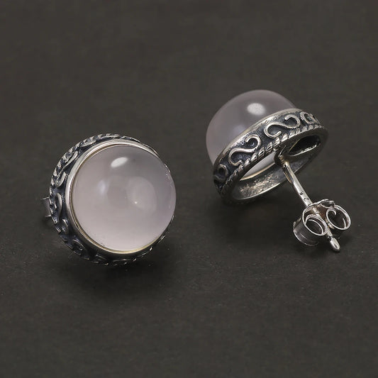 Chalcedony Moonveil Earrings