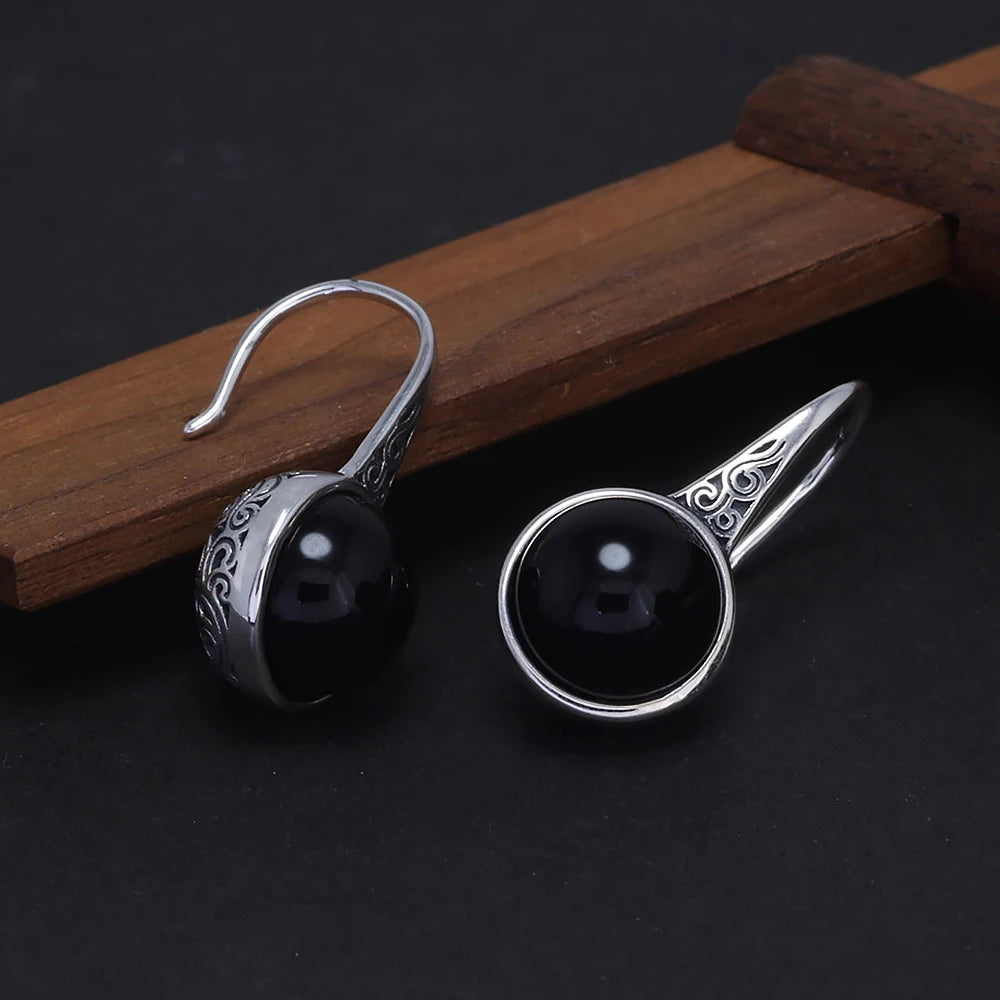 Onyx Eclipse Earrings