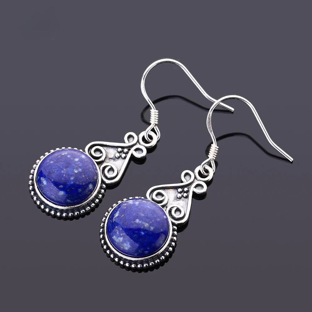 Lapis Lazuli Celestial Ornate Earrings